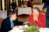 Governador Roberto Requi�o com o secret�rio executivo da COP8, Ahmed Djoghlaf durante caf�-da-manh� na resid�ncia oficial do Governo Foto: Julio Covello-SECS